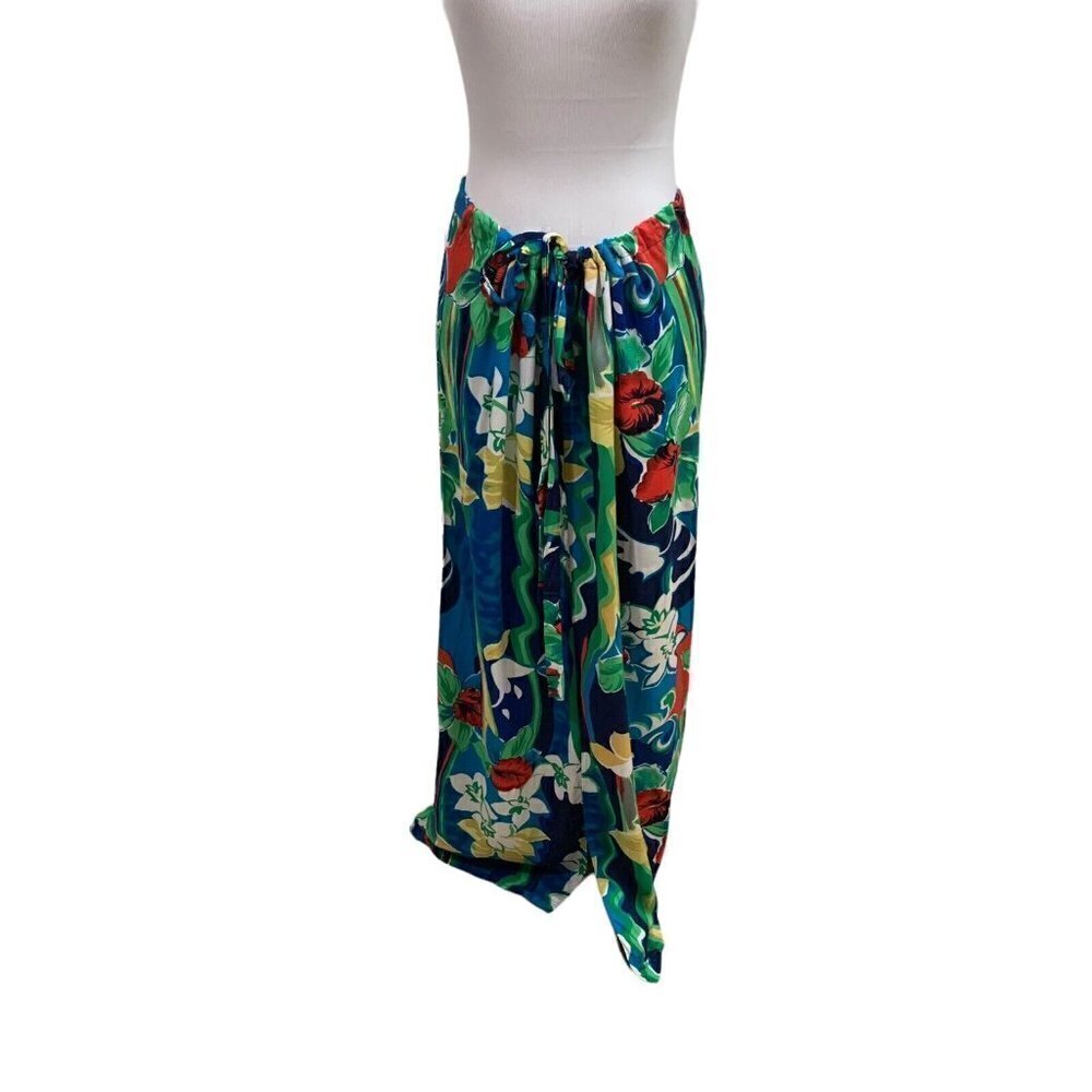 Hilo Hattie Vintage Women's Small / Medium S/M Maxi Skirt Hawaiian Print Floral